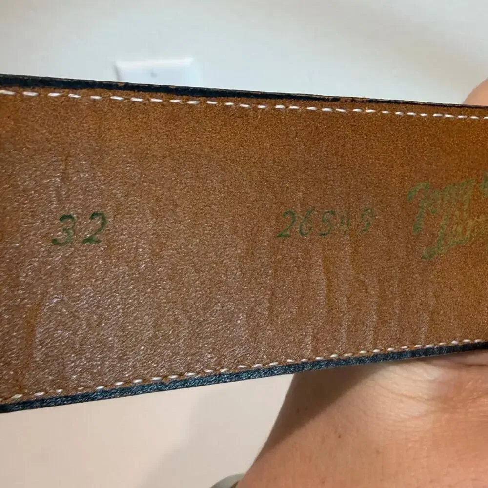 Vintage Tony Llama Two Tone Leather‎ Belt Size 32 Style: 26549 Western Cowboy